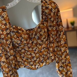 fall autumn colors crop top